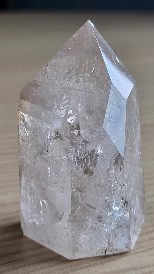 FUTURE TIME LINK WINDOW-RAINBOW QUARTZ CRYSTAL POINT