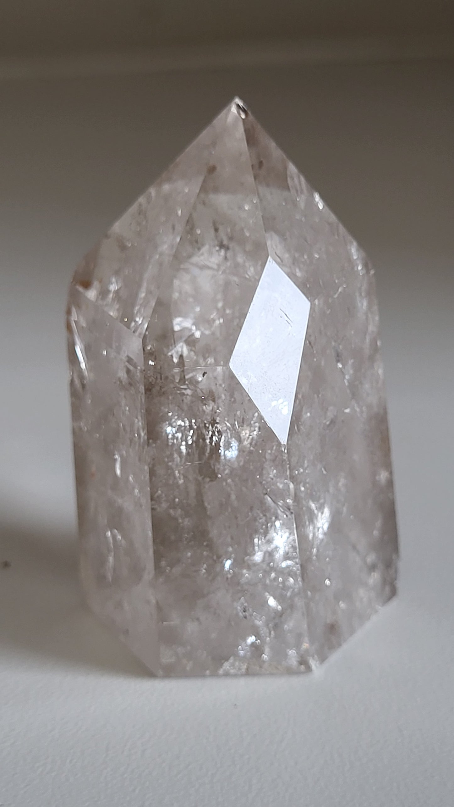 FUTURE TIME LINK WINDOW-RAINBOW QUARTZ CRYSTAL POINT